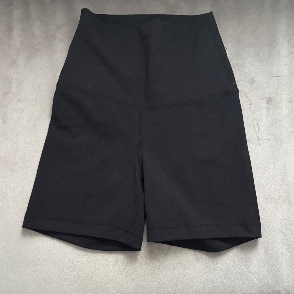 Yogalicious Women's High-Waisted Black Biker Shorts